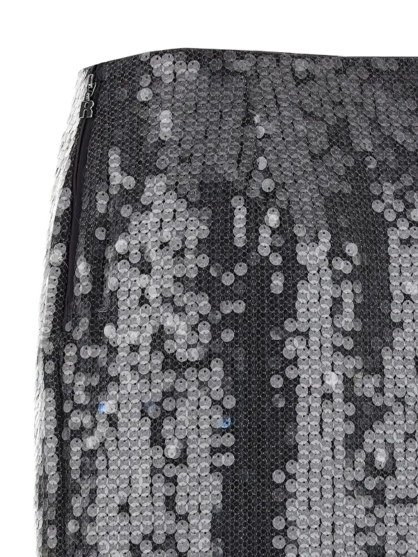 スカート ROTATE BIRGER CHRISTENSEN 'Net Sequin Midi' skirt Net Sequin Midi Skirt Dark Grey - ROTATE Birger Christensen