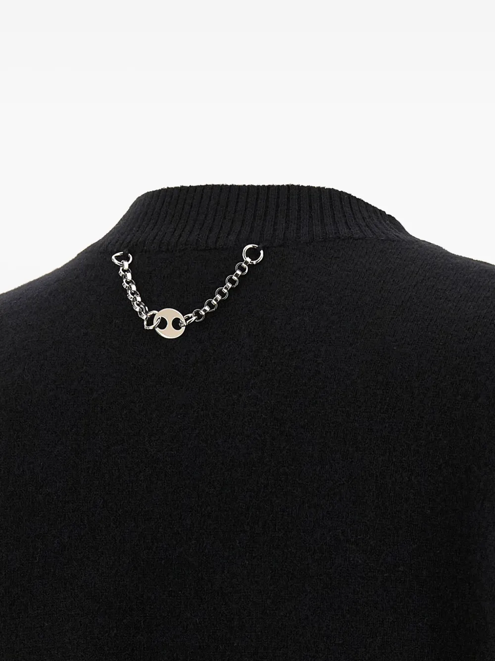 Rabanne crew-neck sweater Zwart