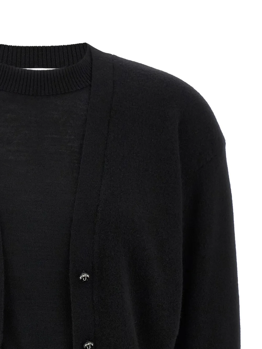 Rabanne crew-neck sweater Zwart