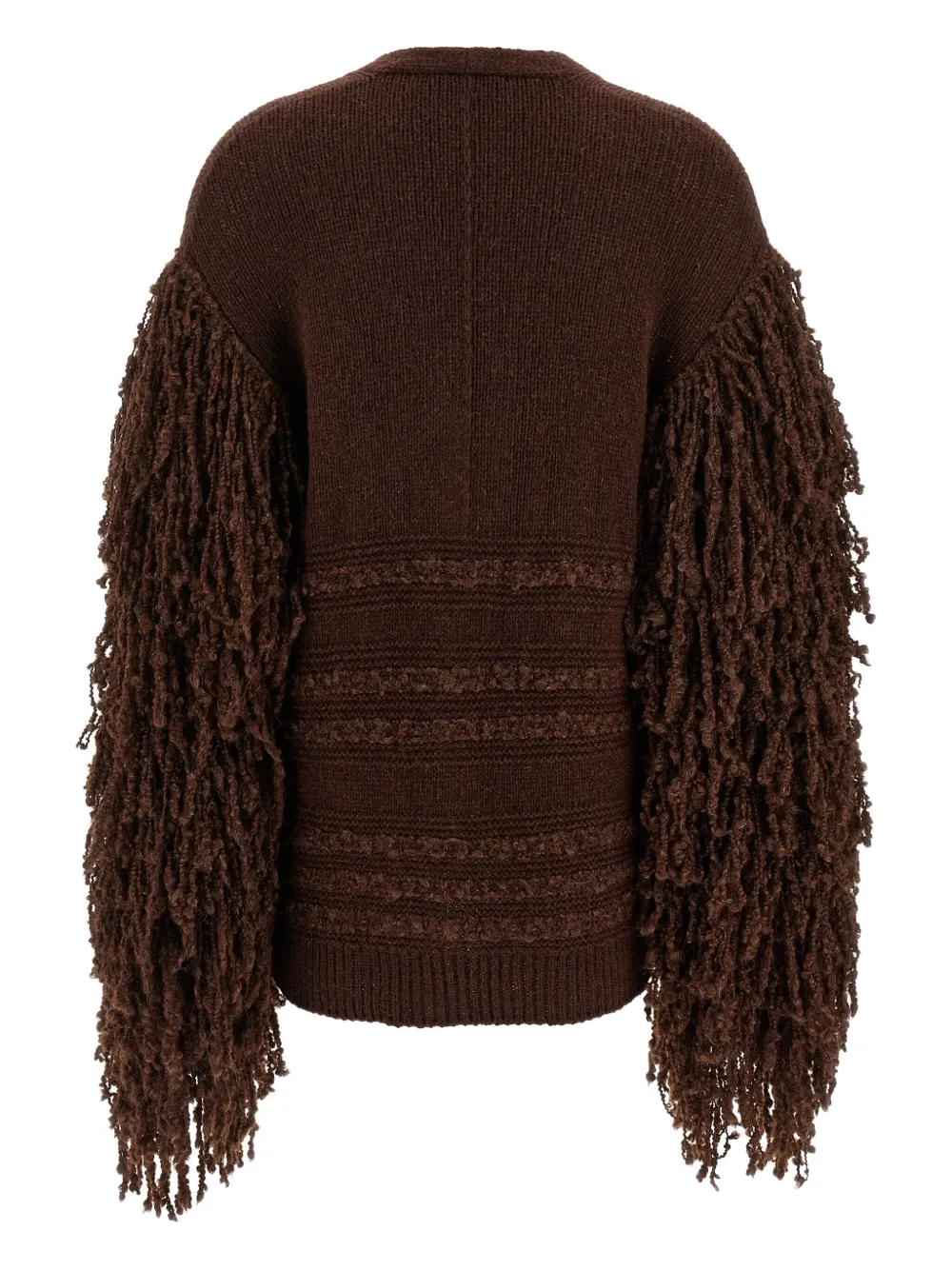 Fabiana Filippi Vest met franje Bruin