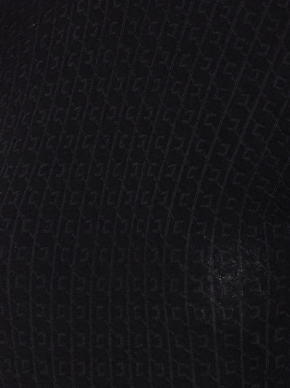 Elisabetta Franchi Trui met ronde hals en logopatroon Zwart