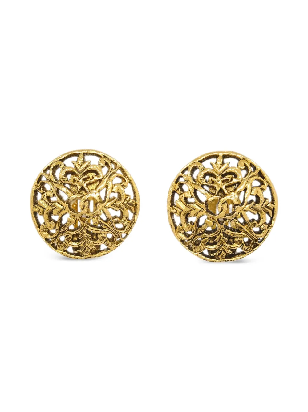 1990-2000s Interlocking CC earrings