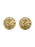 CHANEL Pre-Owned 1990-2000s Interlocking CC earrings - Gold