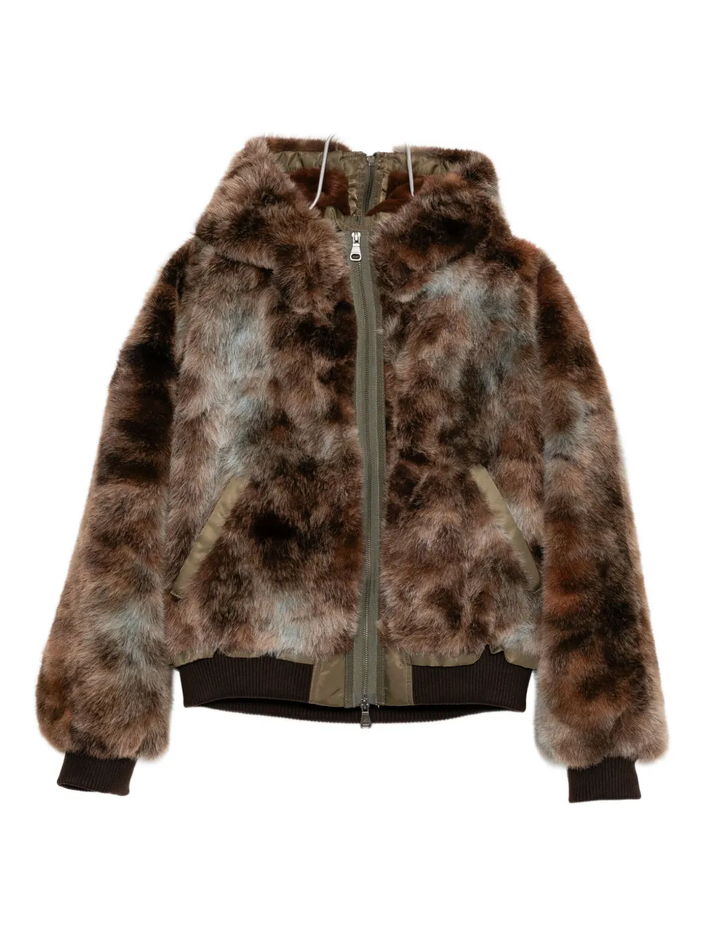 Andersson Bell Vanessa Faux-fur Jacket In Brown