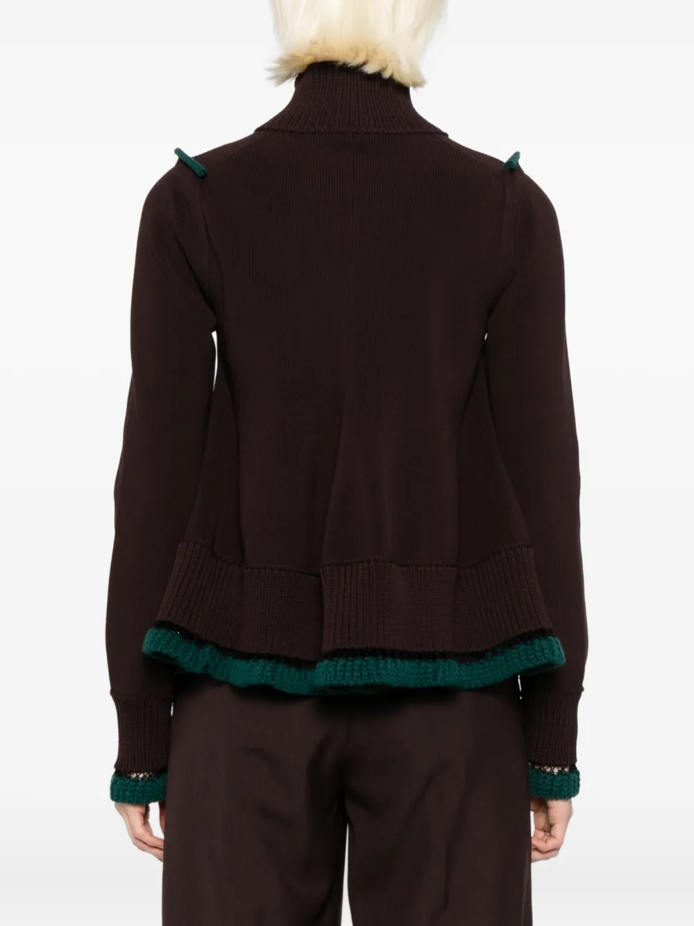 sacai Maglia vest Bruin
