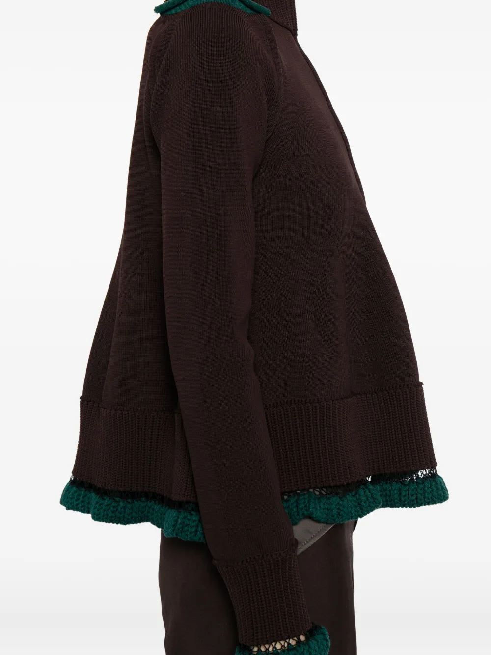 sacai Maglia vest Bruin