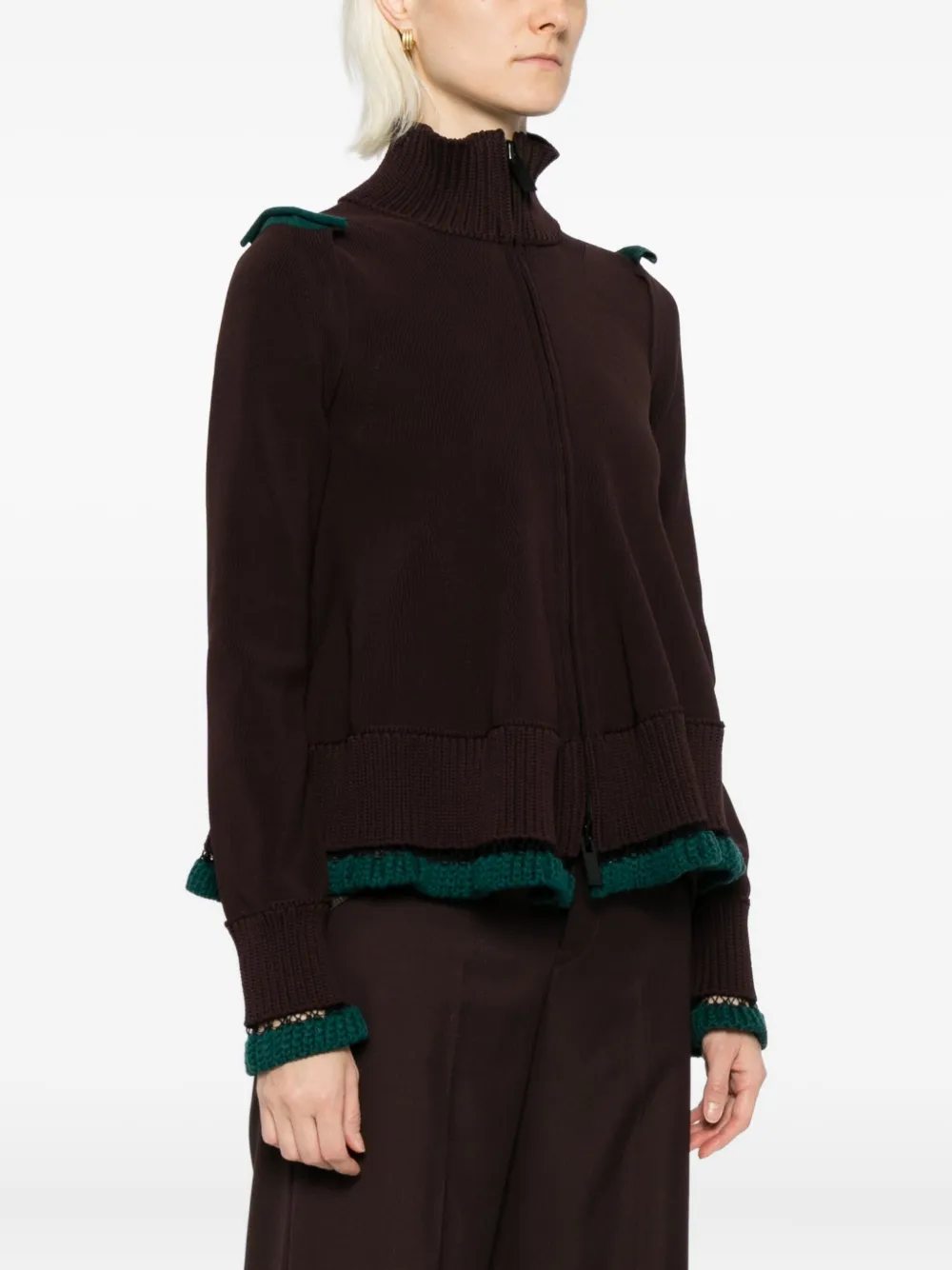 sacai Maglia vest Bruin