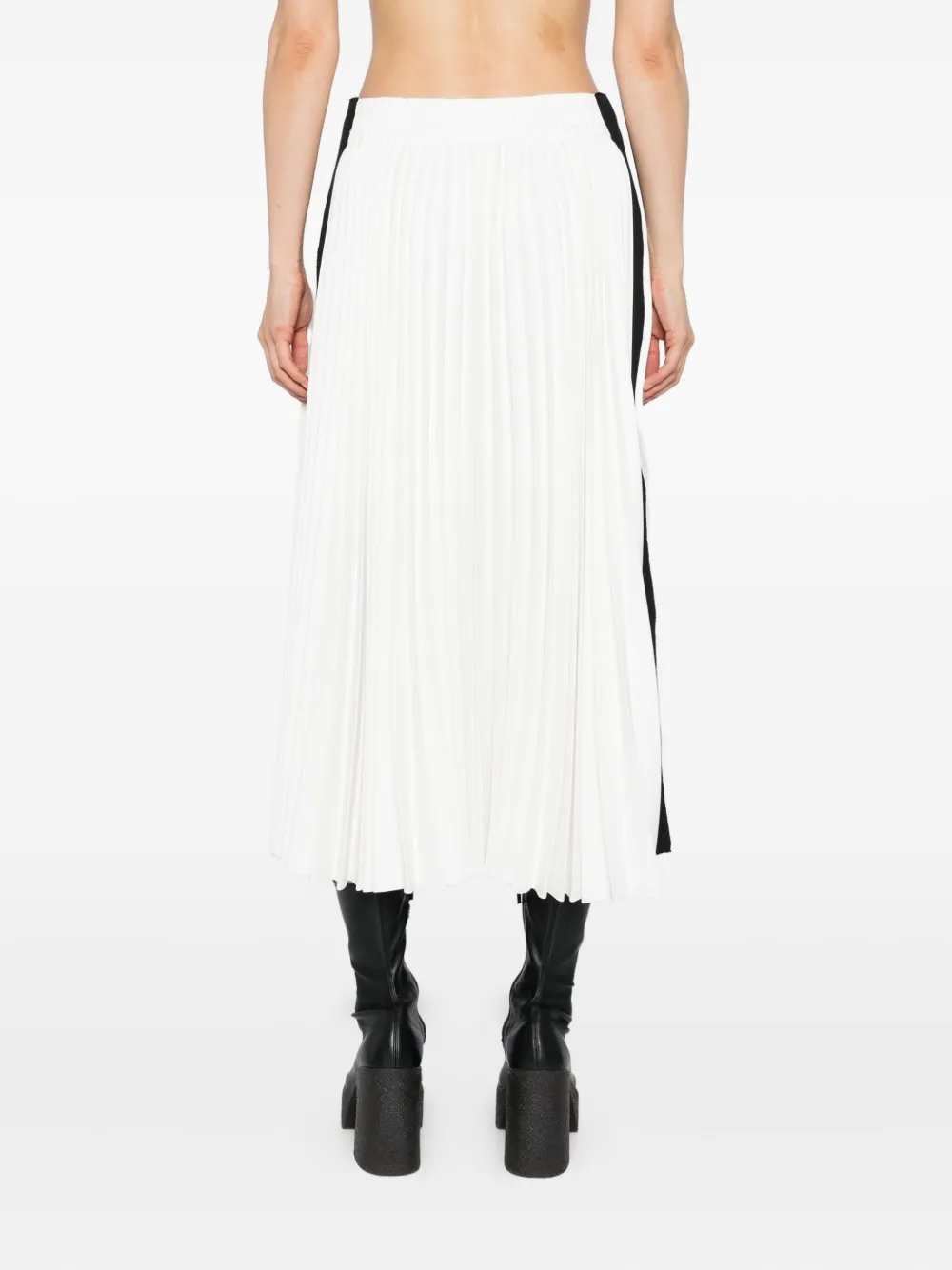 sacai Matelasse plooirok Wit