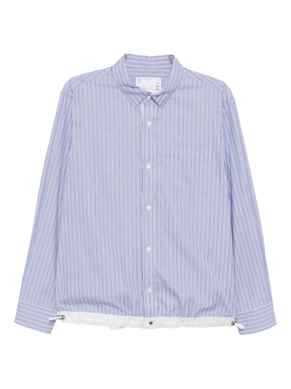 striped poplin shirt