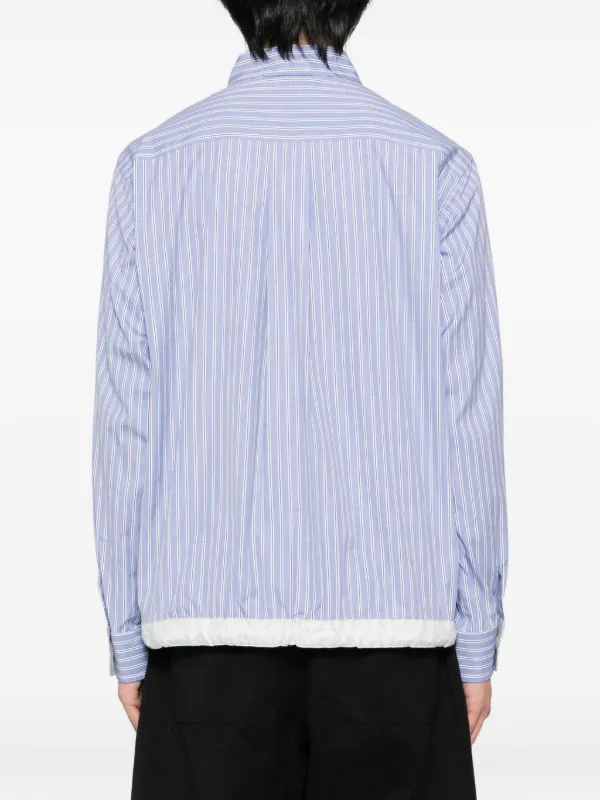 Sacai ストライプ シャツ | ブルー | FARFETCH JP