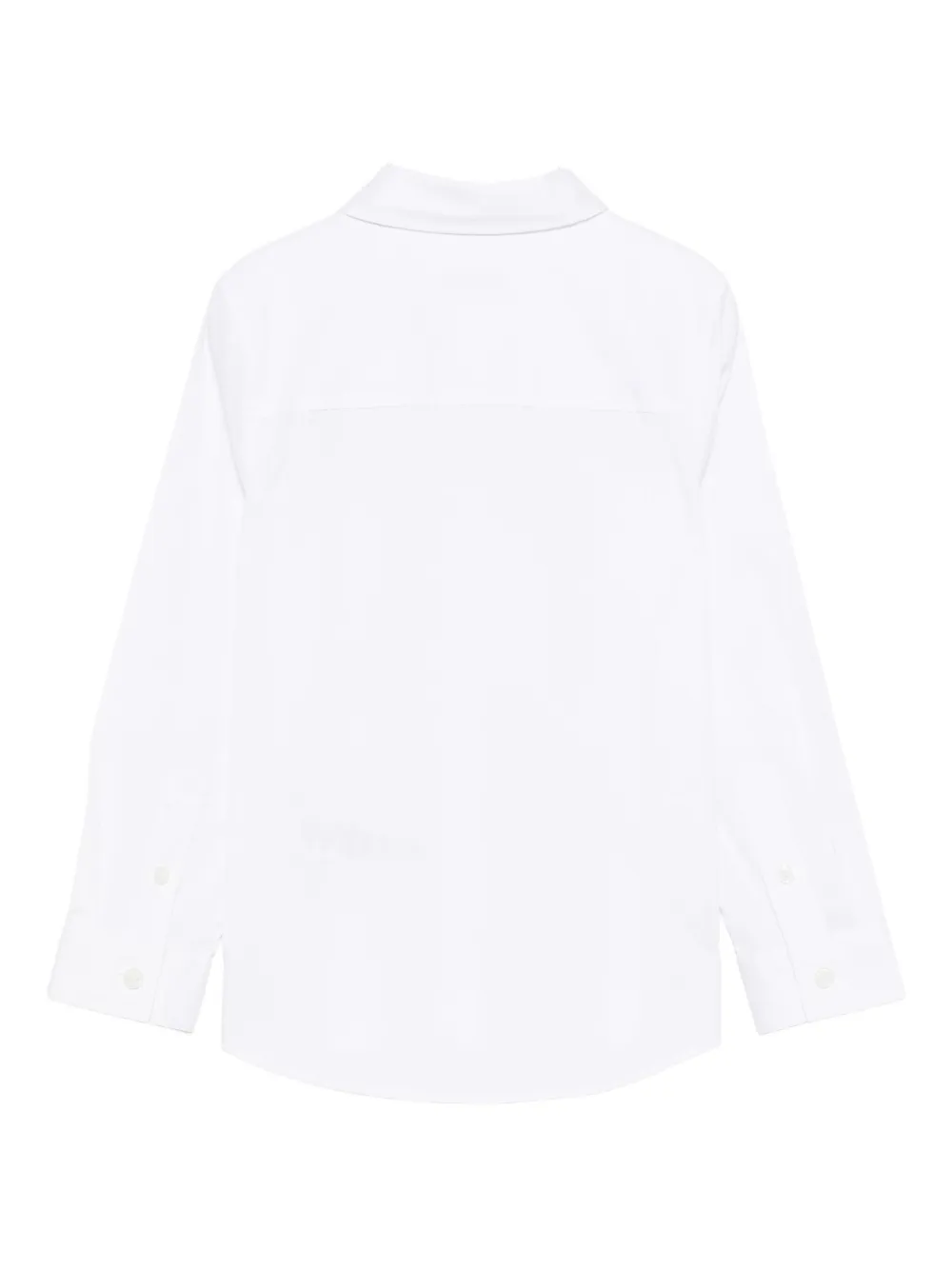 Burberry Kids Equestrian Knight-motif shirt Wit