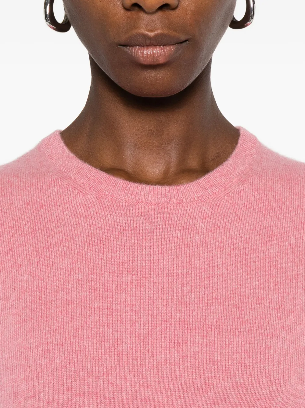 Eric Bompard Kasjmier trui met ronde alsh Roze