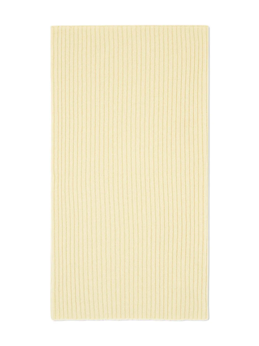 Eric Bompard Ribbed Scarf In Yellow