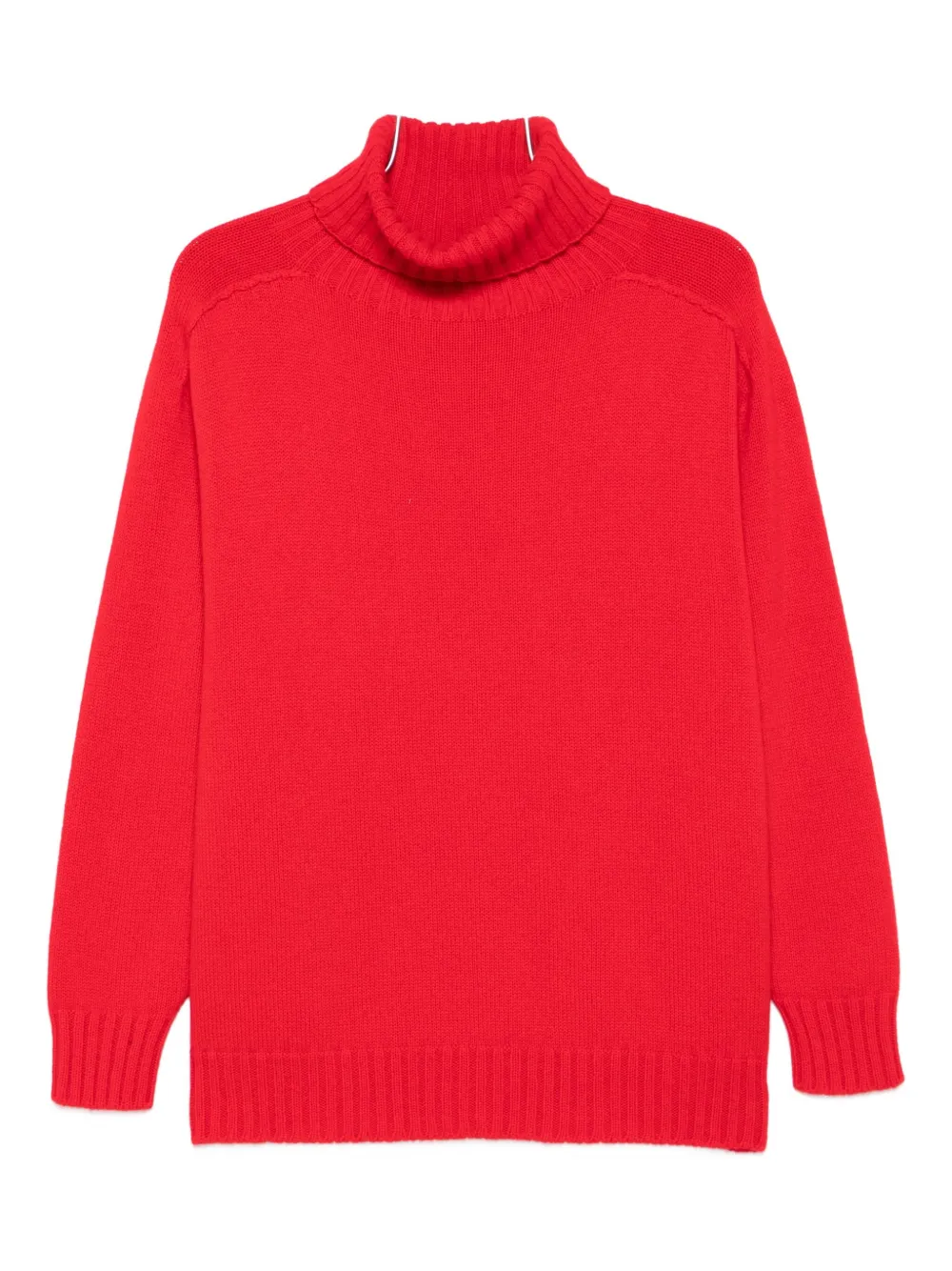 Eric Bompard Roll-neck Raglan-sleeve Sweater In Red
