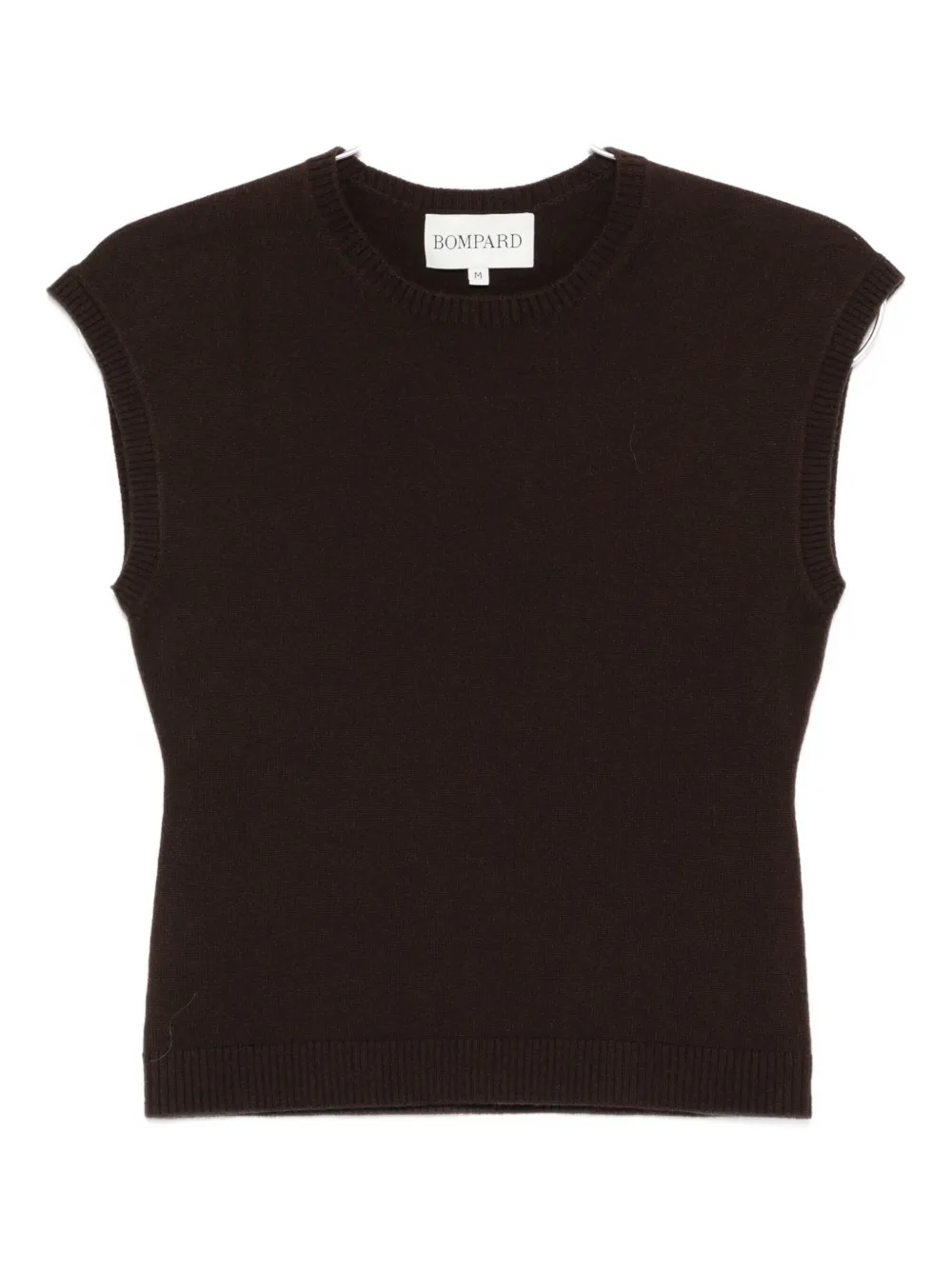 Eric Bompard round-neck ribbed vest | Brown | Image 1