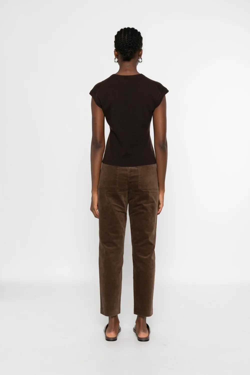 Eric Bompard Hemd met ronde hals Bruin