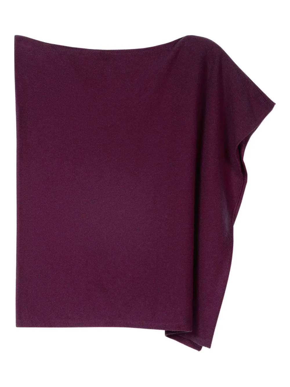 Eric Bompard Cowl-short Poncho In Purple