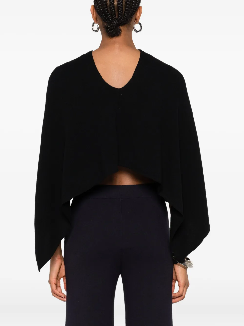 Eric Bompard Kasjmier poncho Zwart