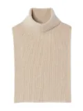 Eric Bompard turtleneck bib scarf - Neutrals