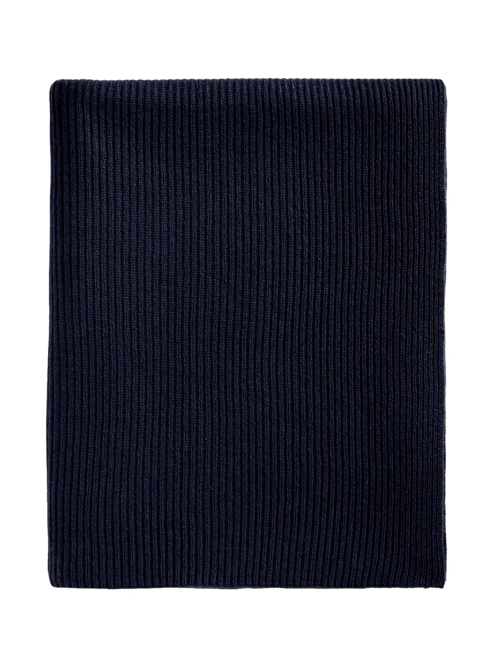 Eric Bompard ribbed cashmere scarf - Blauw