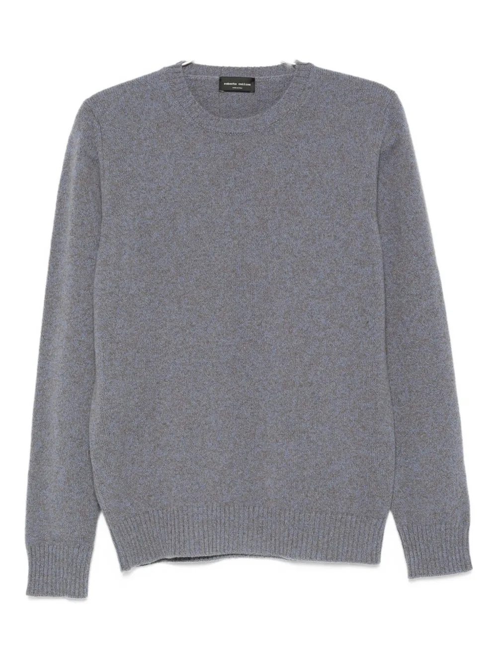 Roberto Collina Plain Design Wool And Cashmere Sweater In Blue