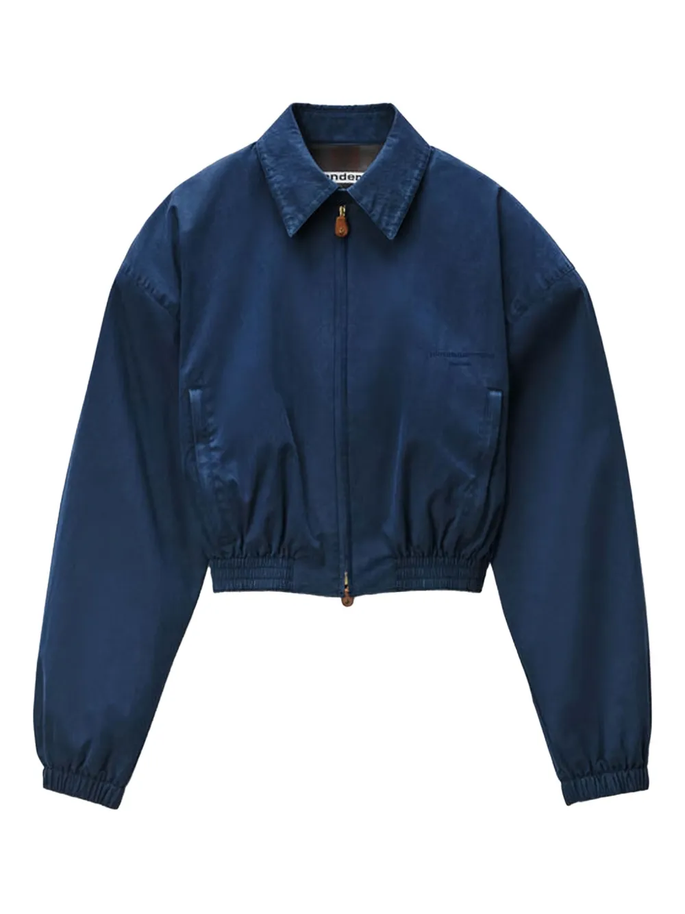 Alexander Wang Cropped gesmockt Harrington jack Blauw