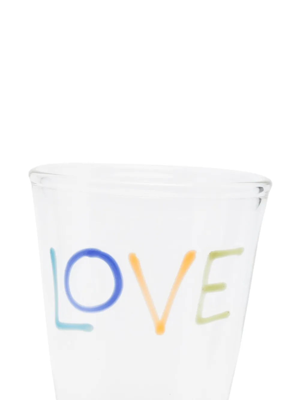 Massimo Lunardon hand-painted glass tumbler (9cm x 5cm x 11cm) | Glassware | Image 2