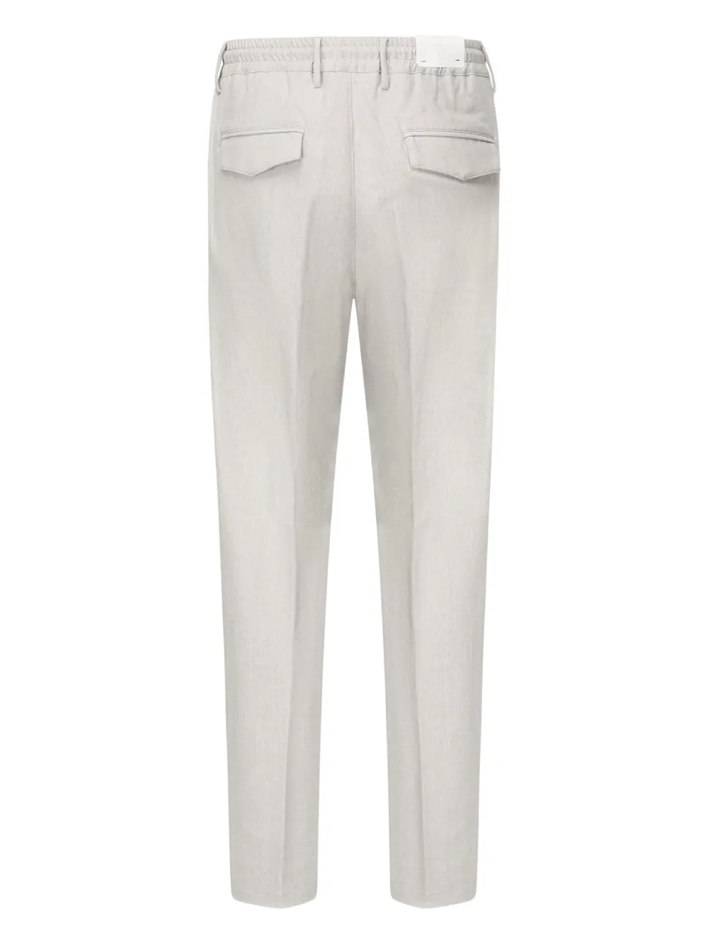 Eleventy pleated-front drawstring trousers Grijs