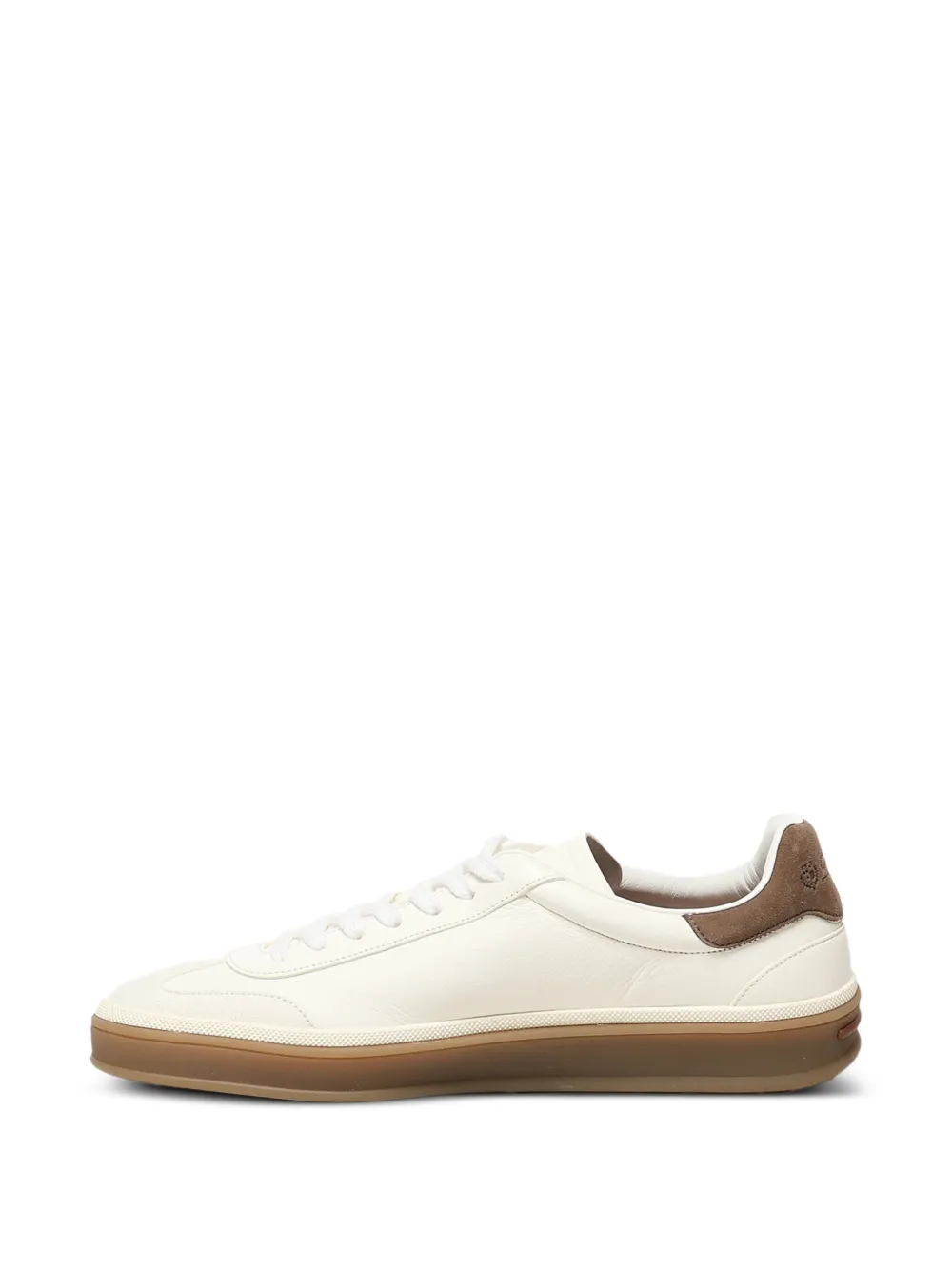 Loro Piana Sneakers met leren vlakken Beige