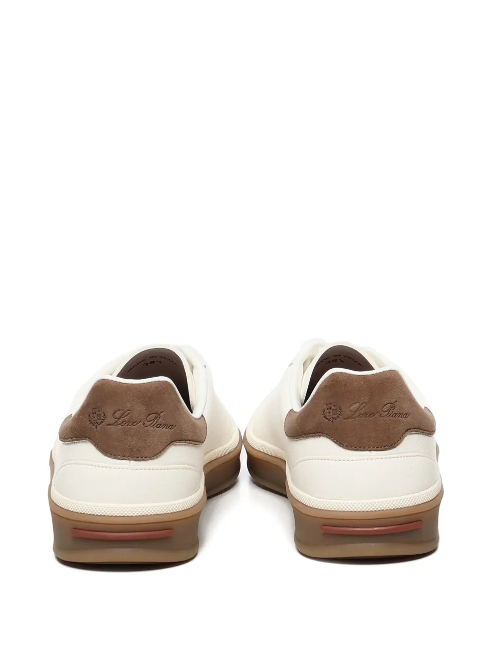 Loro Piana Sneakers met leren vlakken Beige