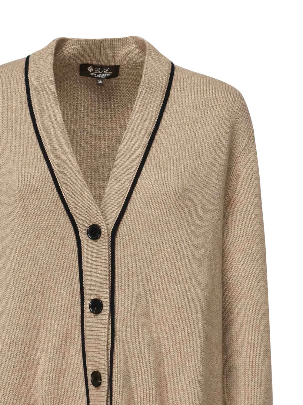 Loro Piana buttoned cashmere cardigan Beige