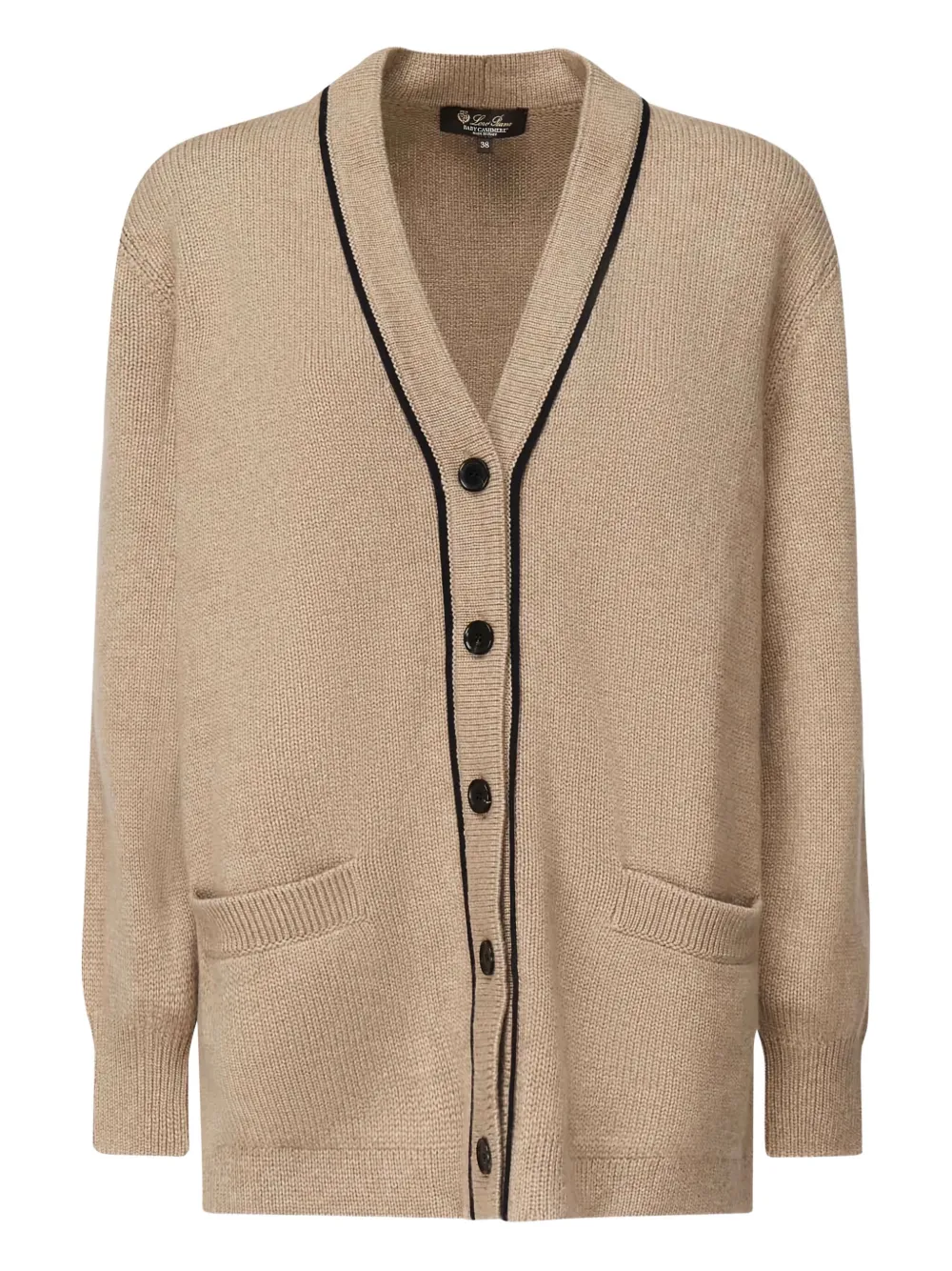 Loro Piana buttoned cashmere cardigan | Neutrals | Image 1