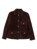 Arma gold-button flap-pocket jacket - Brown