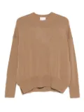 Allude crew-neck cashmere sweater - Brown