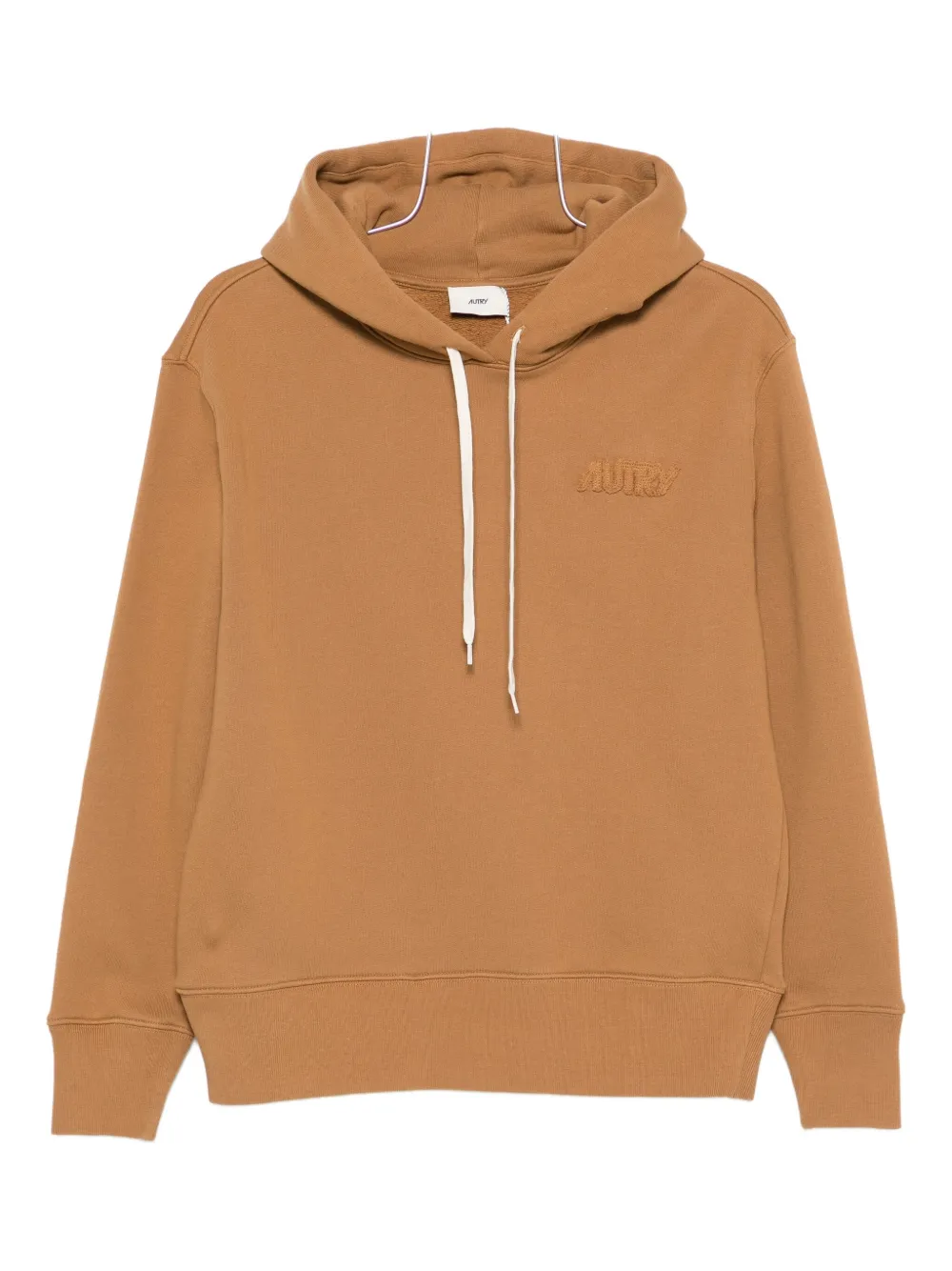 Autry Drawstring Hooded Knitwear With Ribbed Cuffs In Black