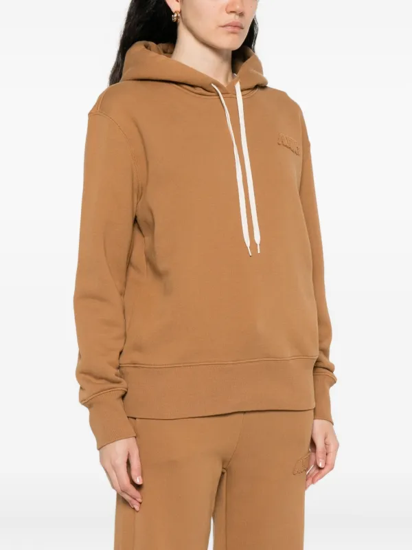 Autry logo-embroidered Hoodie | Brown | FARFETCH IL