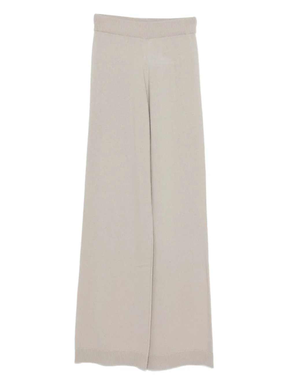 elasticated-waistband wool-blend trousers