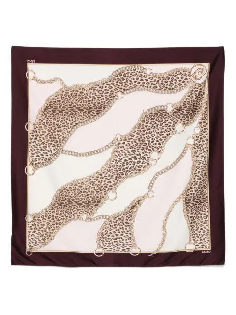LIU JO leopard-print scarf