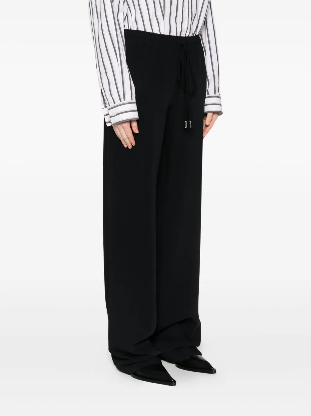 Ermanno Scervino Broek met trekkoord Zwart
