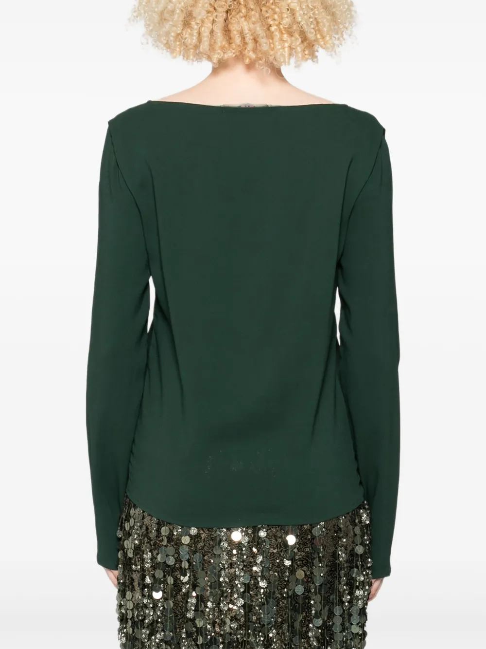Ermanno Scervino Top met boothals Groen