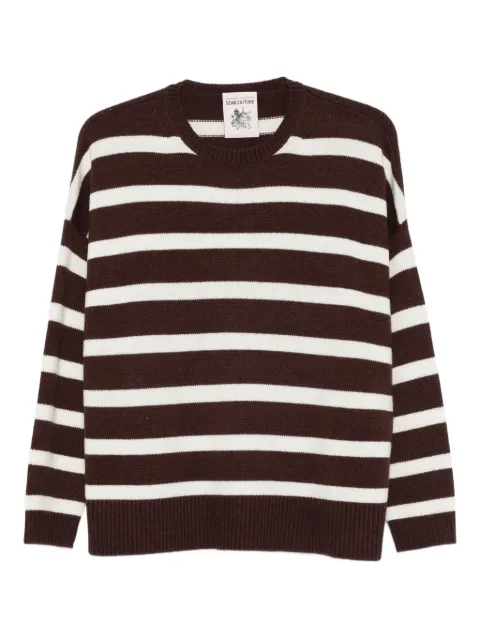 Semicouture Abito Karen striped crew-neck sweater
