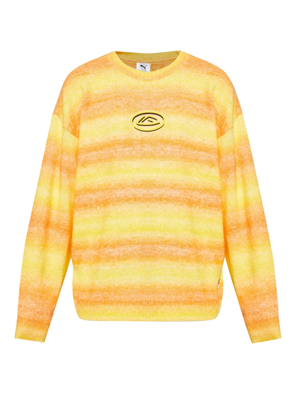 PUMA ombre-effect logo-patch sweater | Orange | Image 1