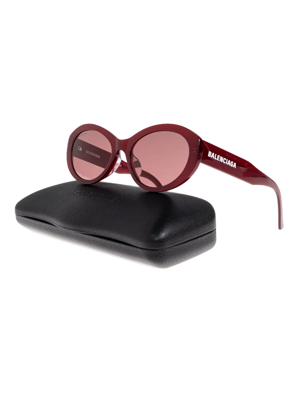 Balenciaga Eyewear oval-frame sunglasses Rood