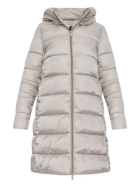 Save The Duck logo-patch padded coat
