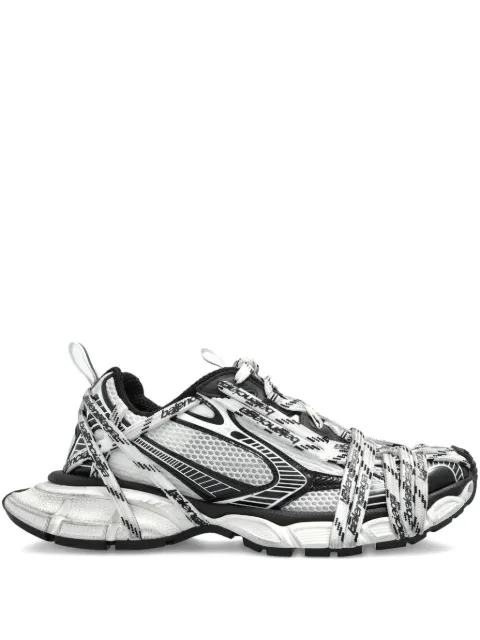 Balenciaga tenis con agujetas y logo estampado