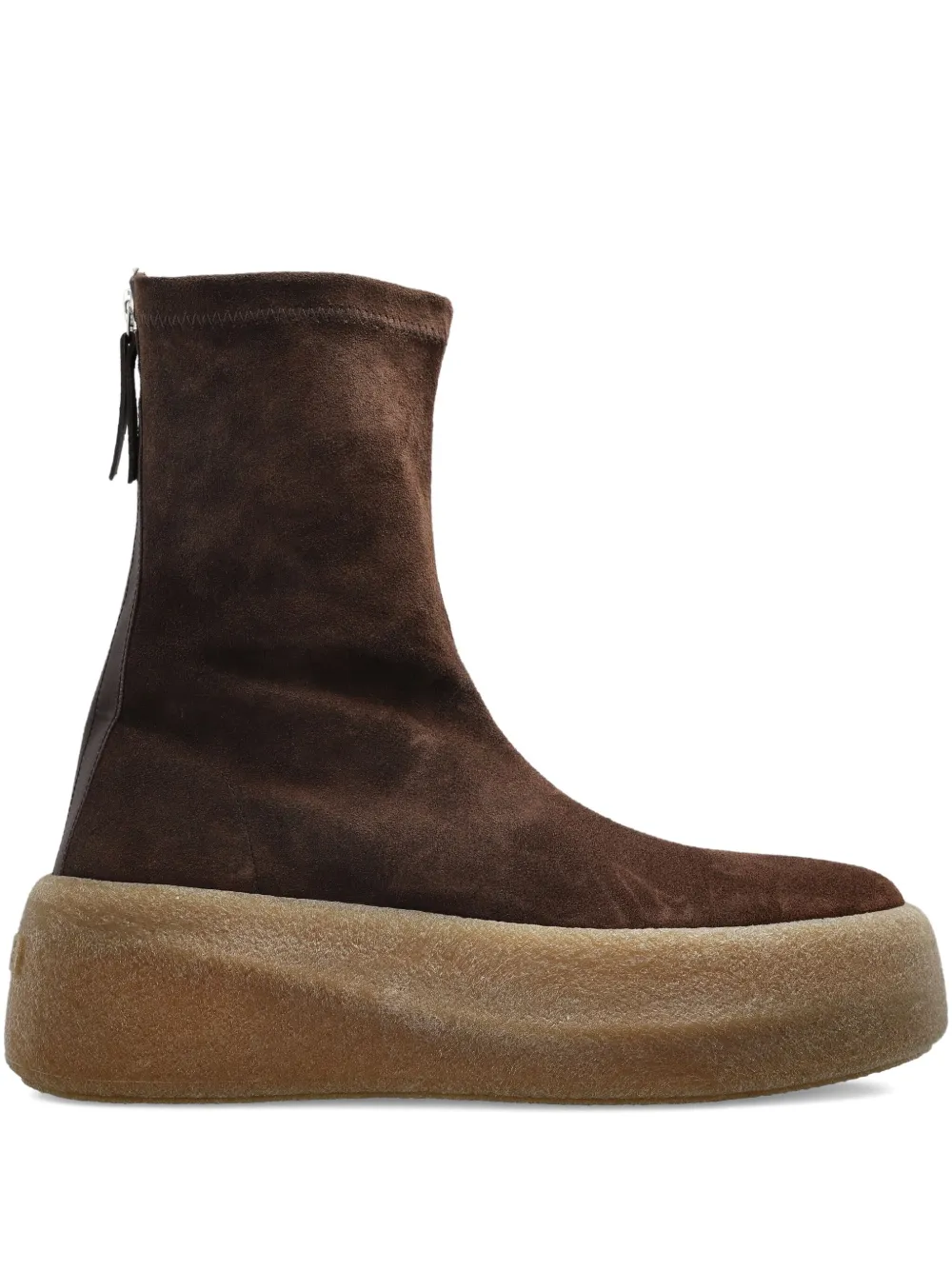 Vic Matie Zip-detail Platform Boots In Brown