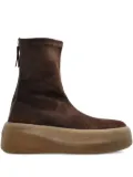 Vic Matie zip-detail platform boots - Brown