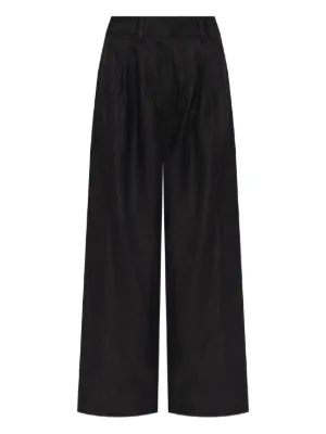 Acne Studios ハイウエスト ワイドパンツ | ブラック | FARFETCH JP