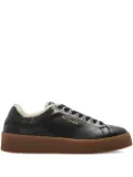 BOGNER Lucerne shearling-lined leather sneakers - Black