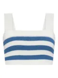 Posse Ari striped square-neck top - Blue